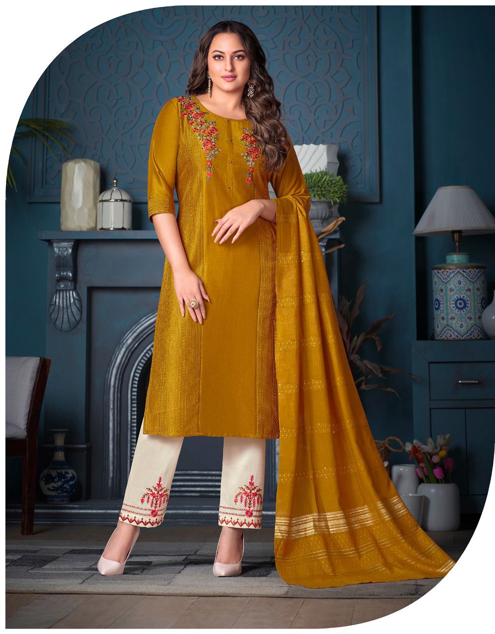 Fairy Tale New Exclusive Festive Wear Heavy Silk Readymade Suit Collection